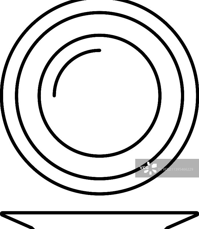 餐盘线条图标图片素材