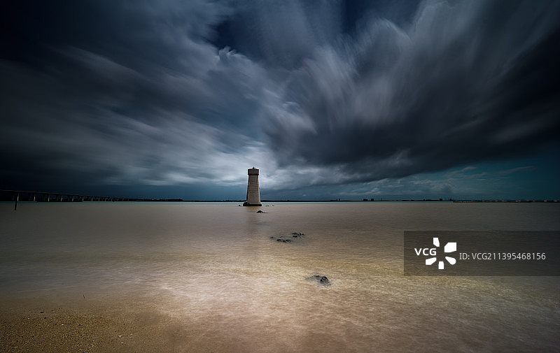 铺前的老灯塔图片素材