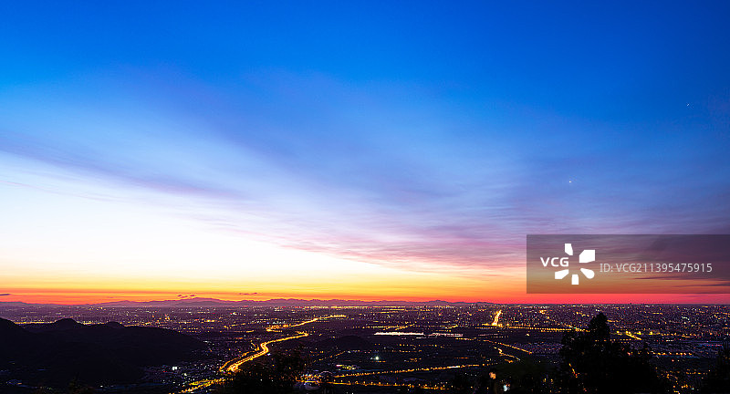 天空日出朝霞蓝色背景图片图片素材