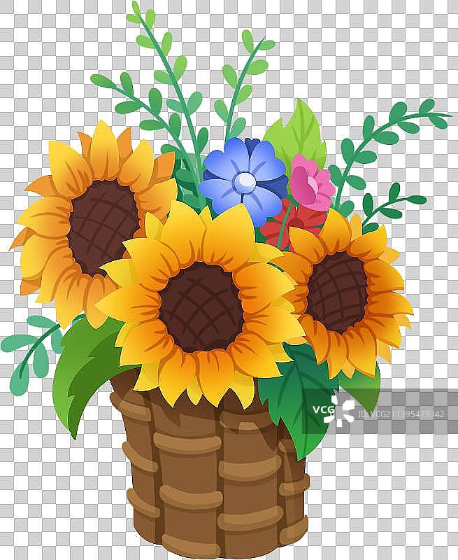 卡通花卉图片素材