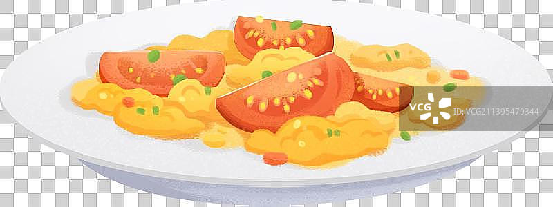 卡通番茄炒蛋图片素材