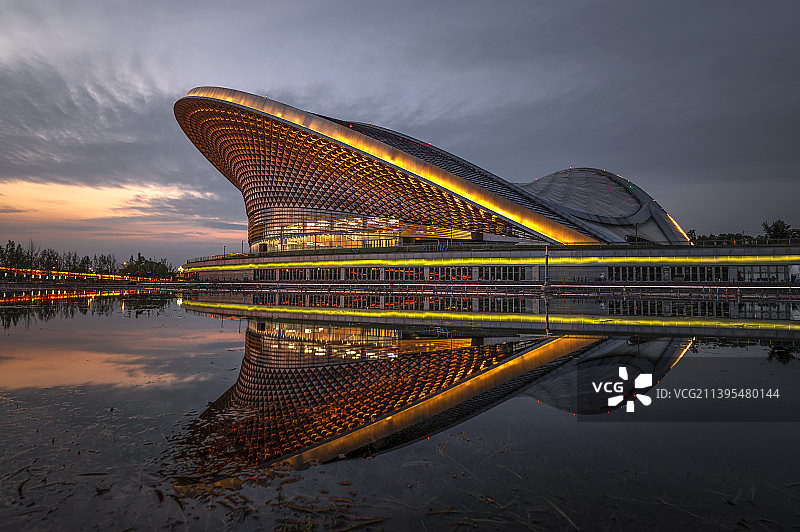 成都露天音乐公园景色图片素材