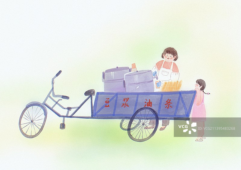 记忆中的早餐车图片素材