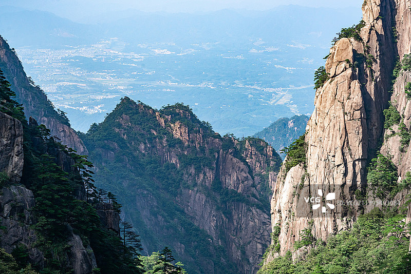 中国安徽省黄山市黄山风景名胜区西海大峡谷图片素材