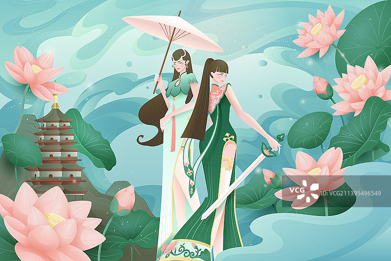 白蛇传创意海报图片素材