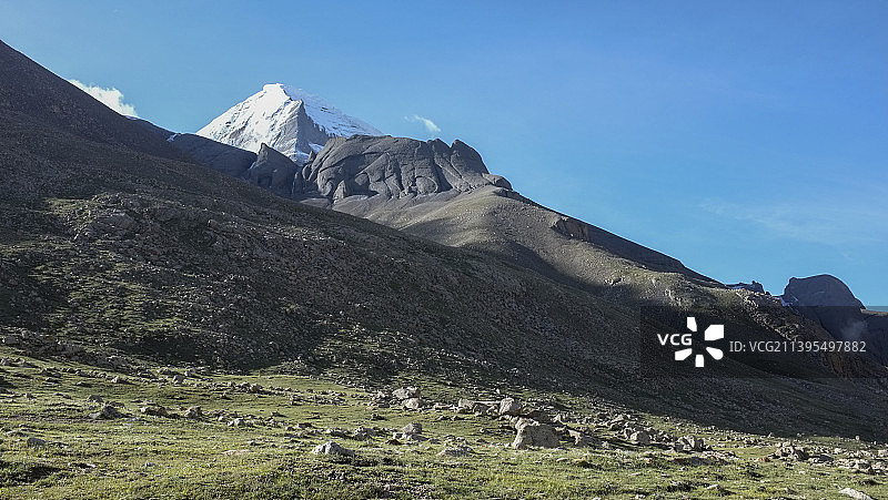 中国新疆西藏旅游风景图 219公路 新藏线 无人柏油路 死人沟 红土达坂 道路 冈仁波齐 古格王朝图片素材