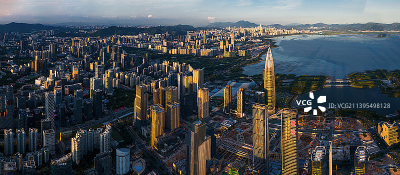 深圳，金色城市图片素材