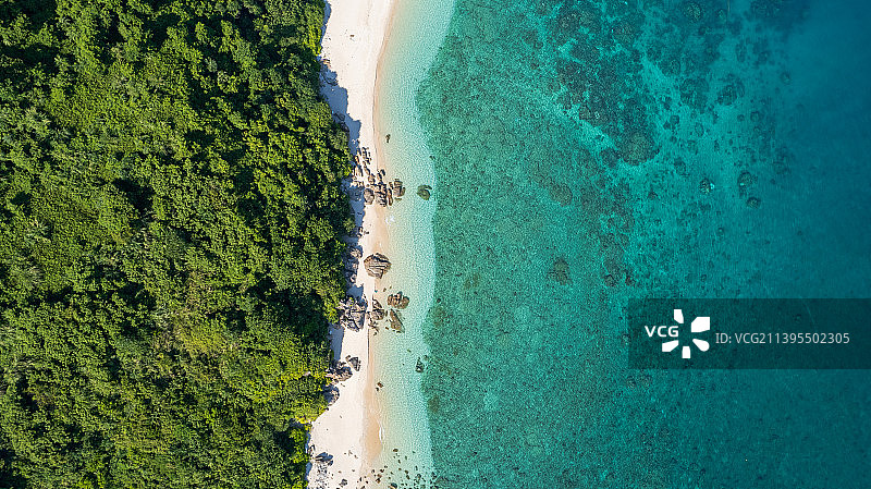 万宁石梅湾 加井岛 人间天堂图片素材