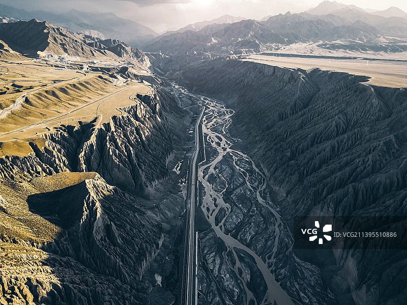 独山子大峡谷图片素材