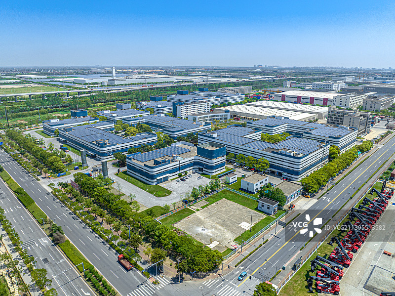 新兴产业园A区 临港产业区 工业标准厂房 REITS基础设施 制造业园区 浦东临港新片区图片素材
