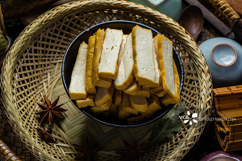 五香豆腐干美食图片素材