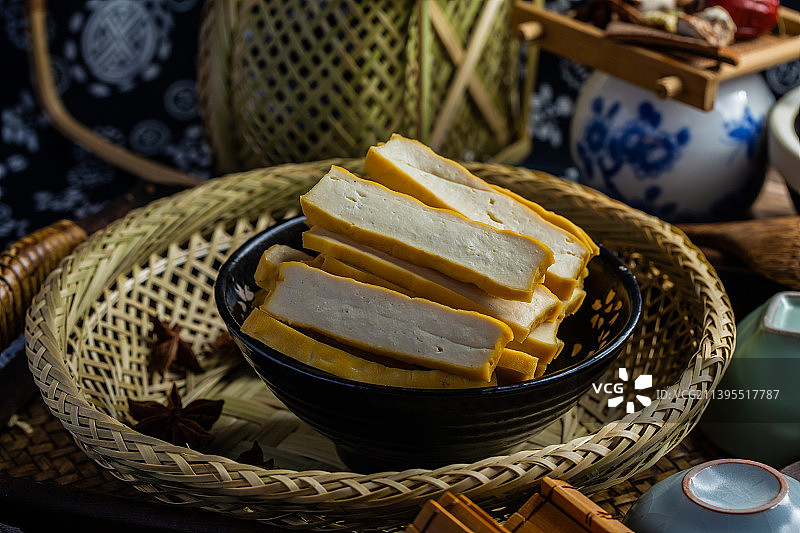 五香豆腐干美食图片素材