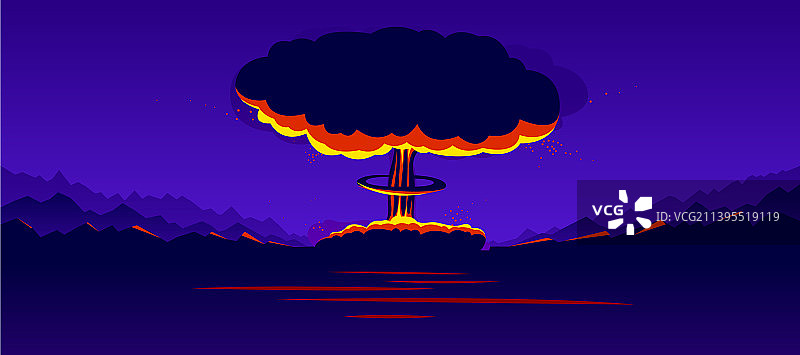 核爆炸末日主题与第三次世界大战图片素材