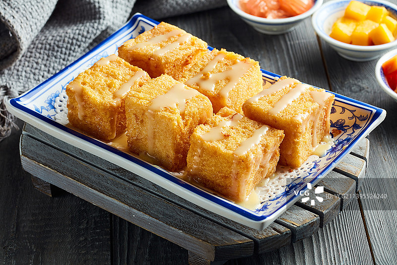 奶油西多士图片素材