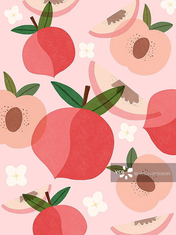 桃子图案图片素材