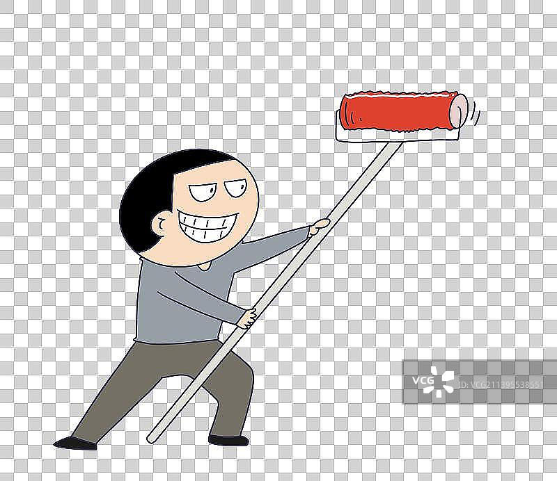 元素：涂改的人物图片素材