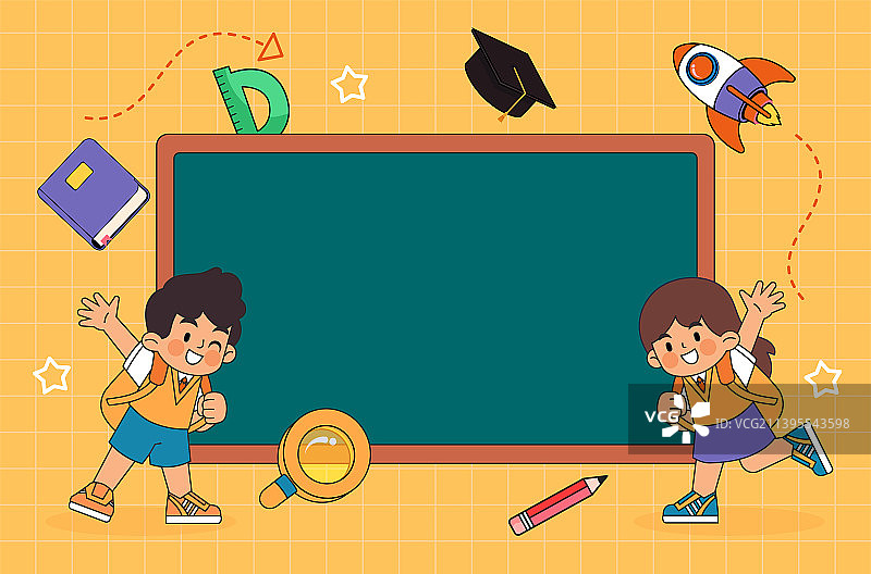 开学季插画图片素材