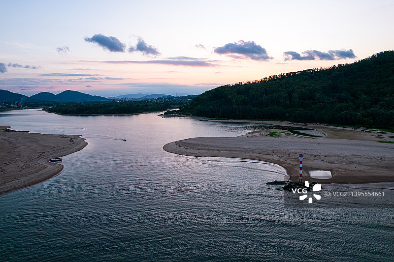 陵水椰子岛日落图片素材