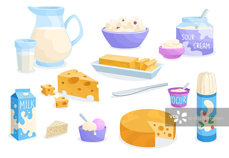 乳制品合集图片素材