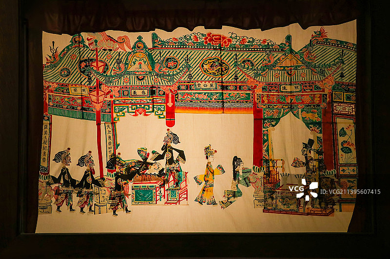 皮影戏剪纸|中国文化民间戏剧传统艺术图片素材