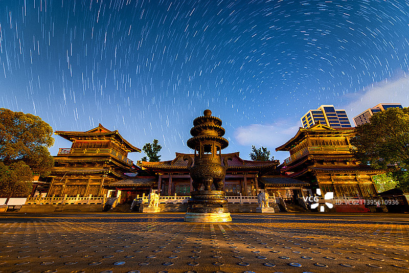 星满香积寺图片素材