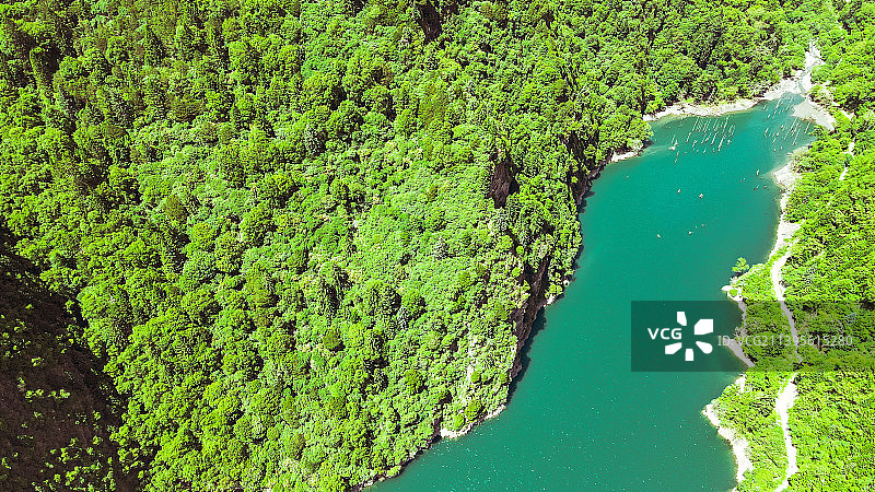 松坪沟长海青山绿水图片素材