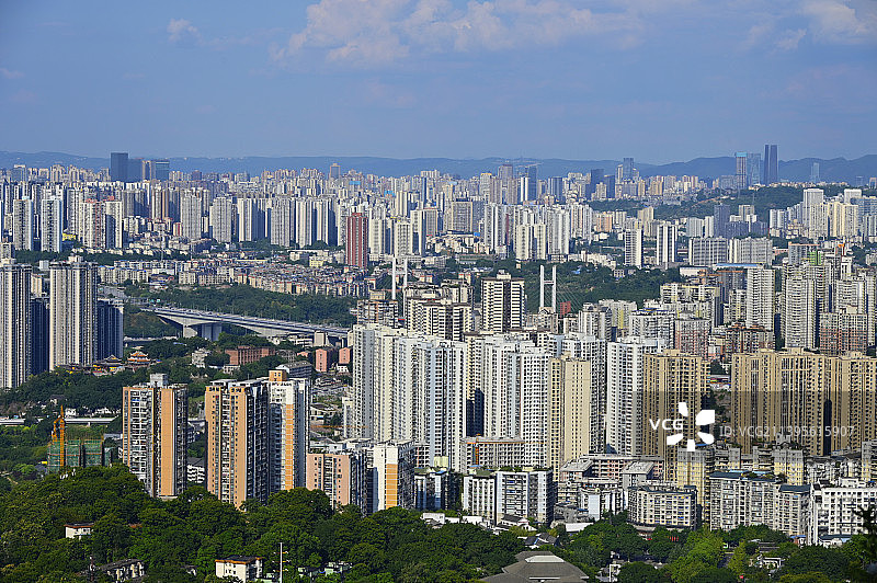 重庆市沙坪坝区全景照片图片素材