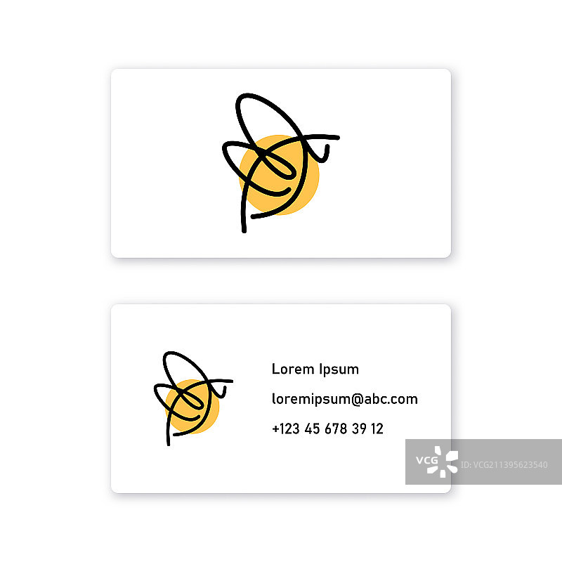 粗线条风格的可编辑蜜蜂图片素材