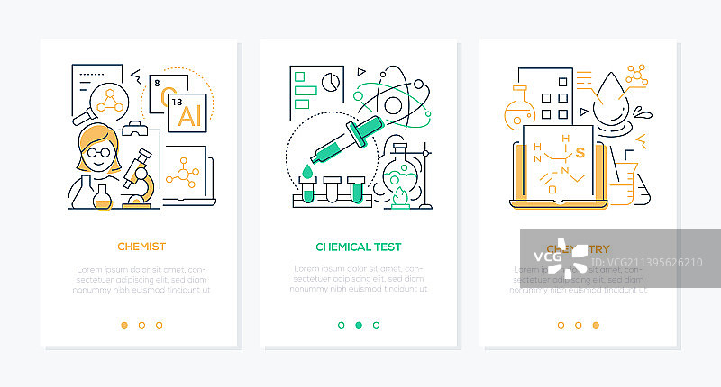 化学与实验线性设计图片素材