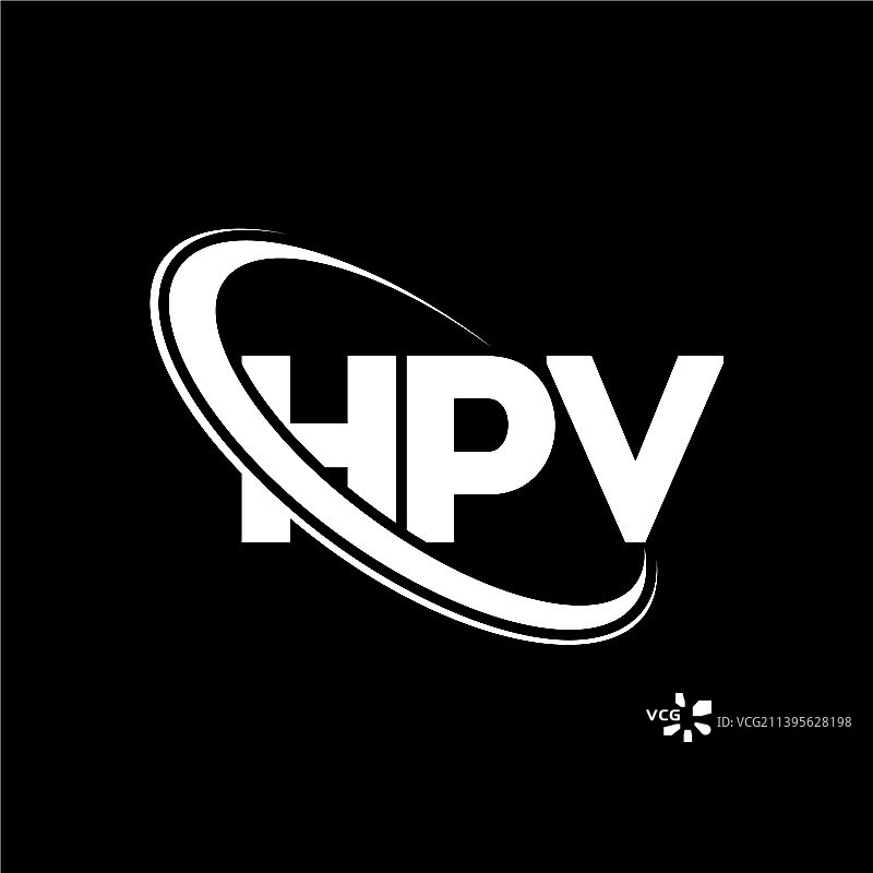 HPV字母标志设计图片素材