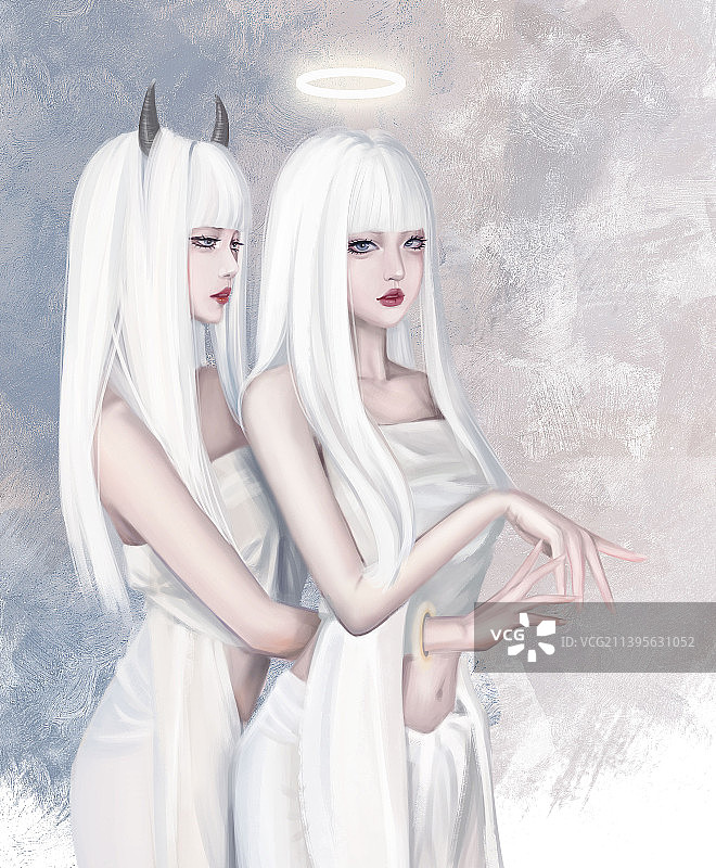 天使与恶魔图片素材