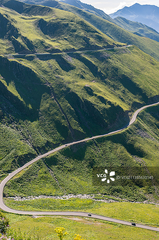 巴郎山环山公路图片素材
