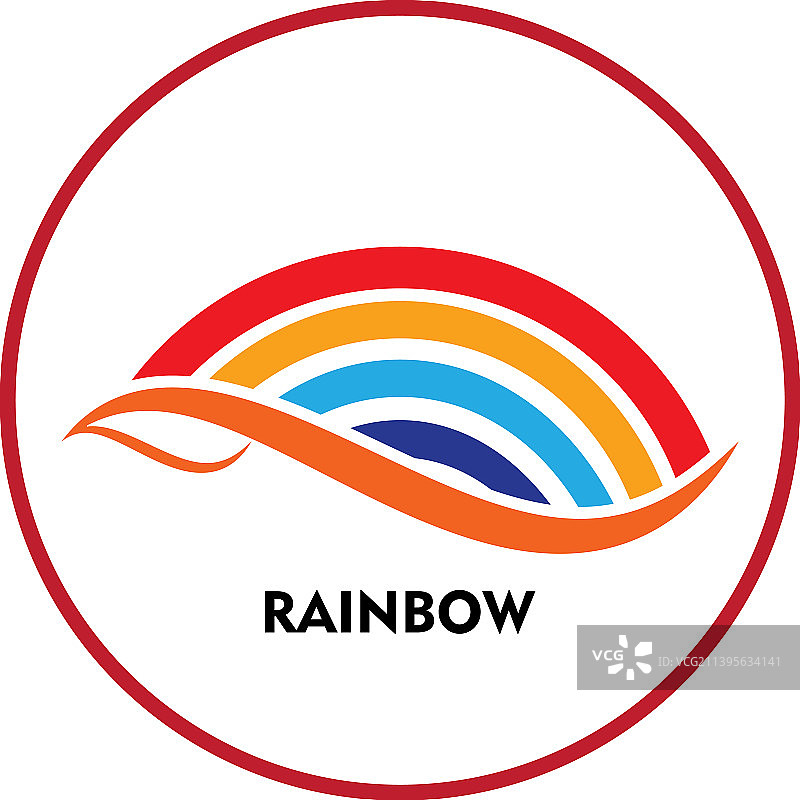 彩虹标志图片素材