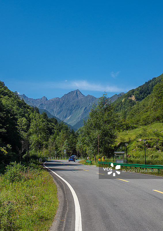 四川阿坝州公路图片素材