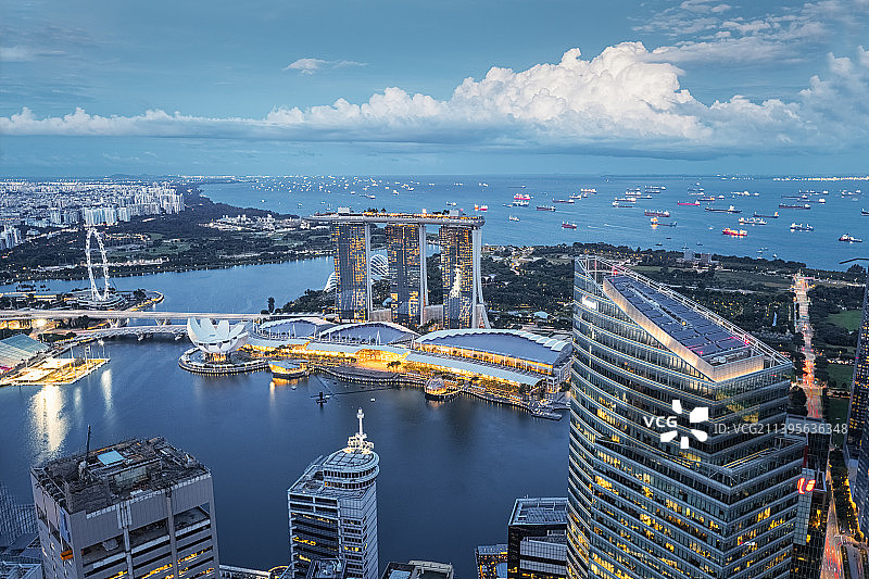 未来之都(新加坡金沙酒店)图片素材