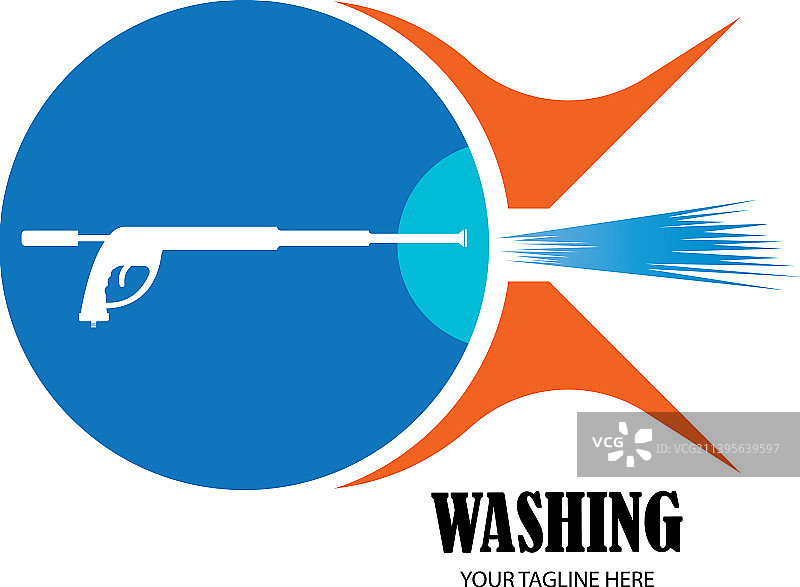 高压清洗标识图片素材