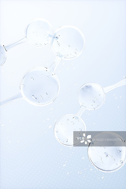 3D渲染的微观粒子图片素材