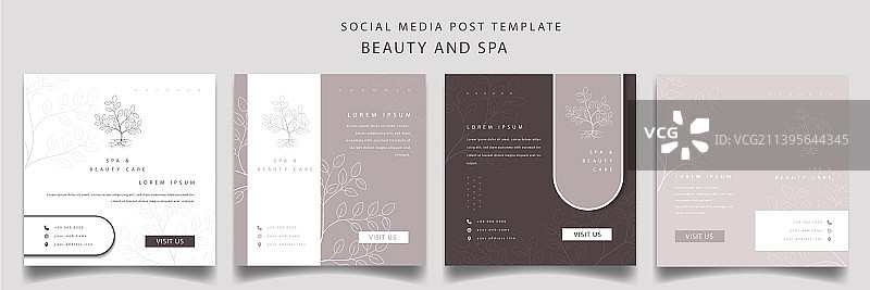 方形社交媒体帖子模板合集图片素材