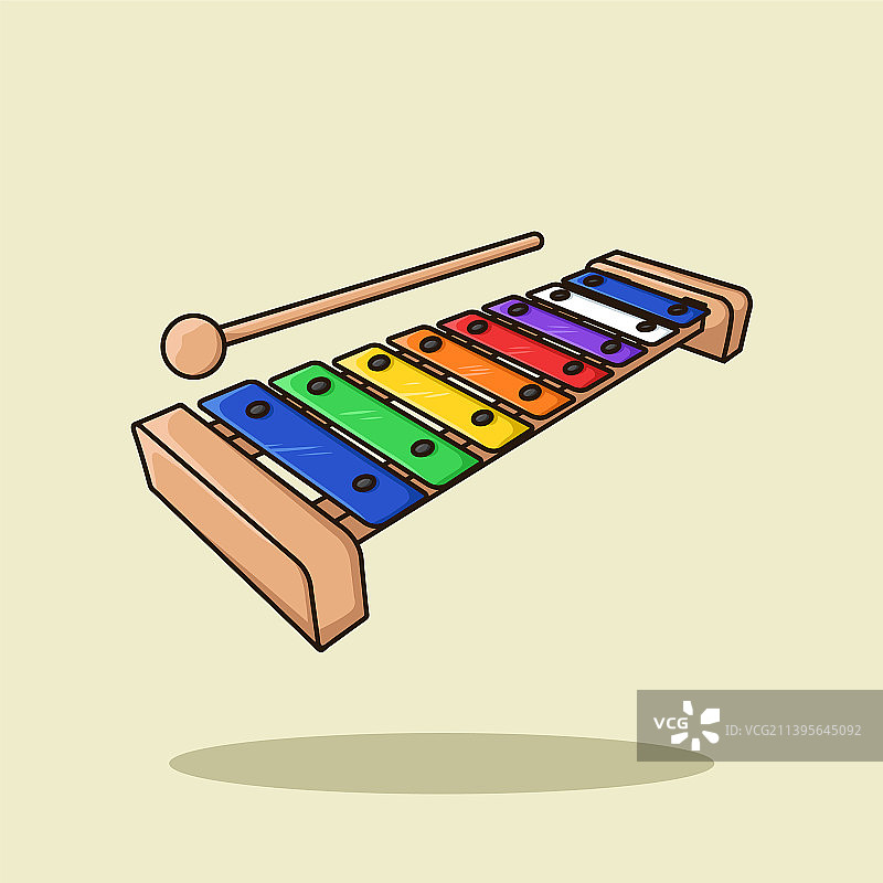 儿童卡通木琴金属琴图片素材
