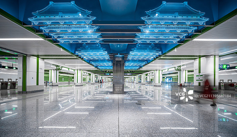 北京地铁站内部结构图片素材