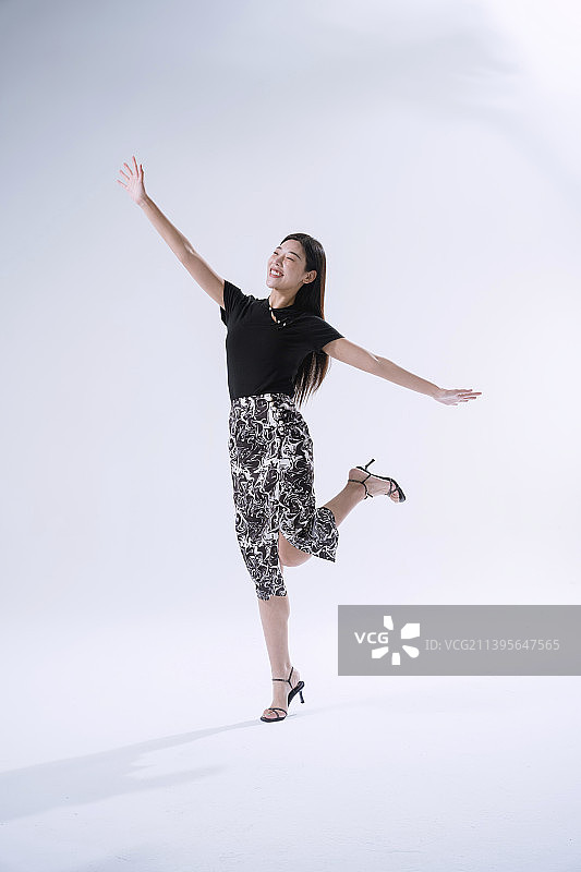 棚拍商务女性肖像图片素材