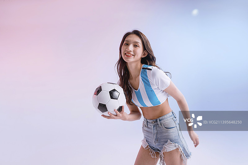 快乐的足球宝贝图片素材