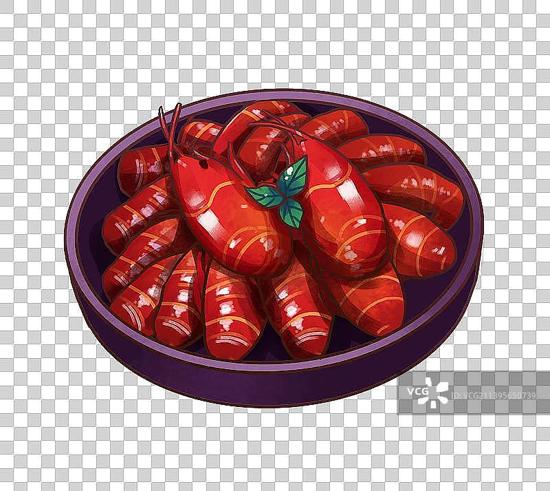 小龙虾餐饮美食聚餐团圆饭元素图片素材