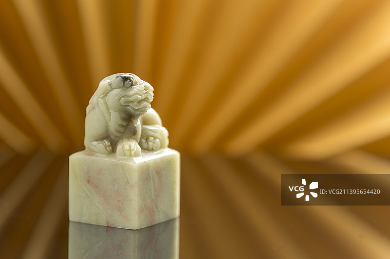 青田石貔貅钮印章篆刻印章石料章料特写图片素材