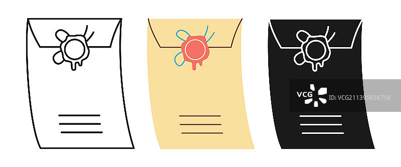 邮件消息信封图标轮廓邮件标志图片素材