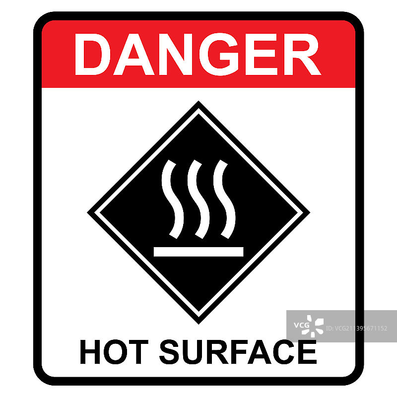 高温表面安全信息图标图片素材
