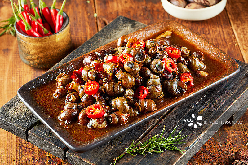 烧烤爆炒田螺图片素材