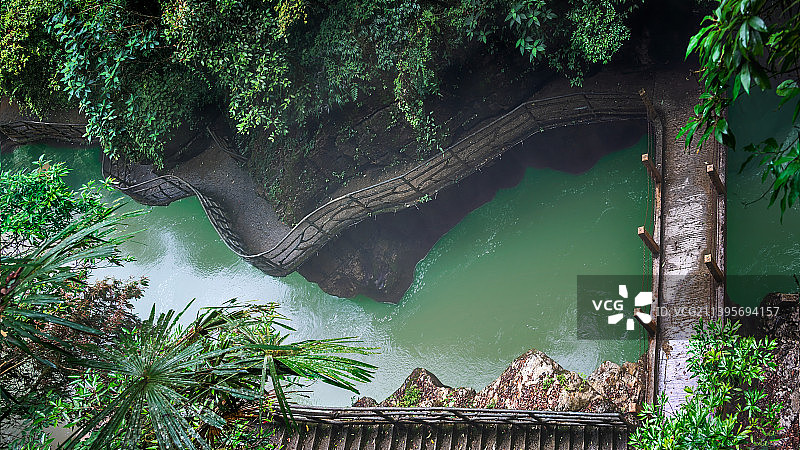 恩施地心谷步行道图片素材