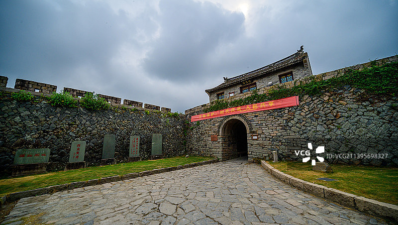 浙江一海防建筑，国内保存最完整的明代抗倭遗址，就是浙江温州苍南蒲壮所城图片素材