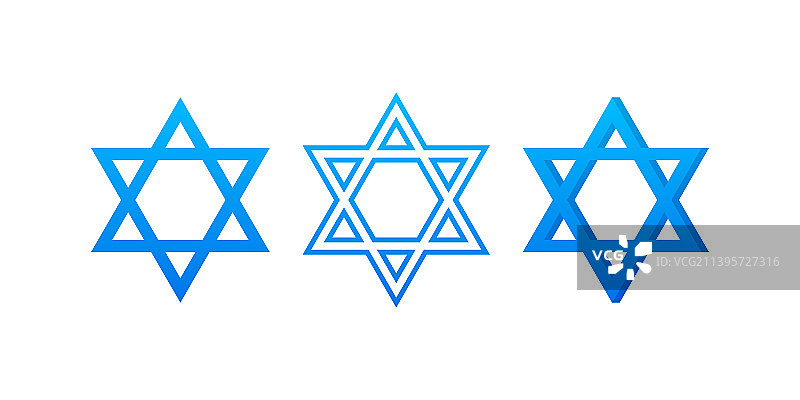 大卫之星线条设计图片素材